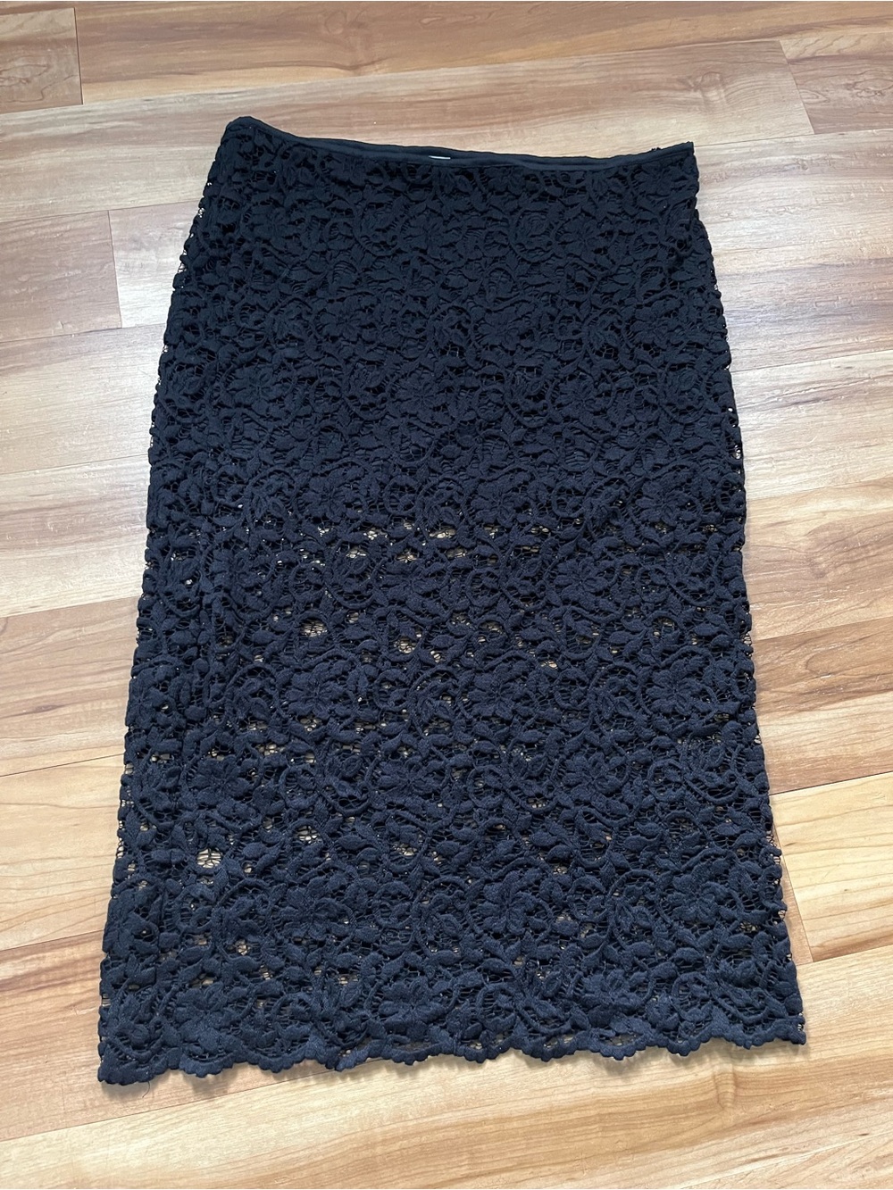 Black Crochet Maxi Skirt - Elegant Lace Pencil Maxi